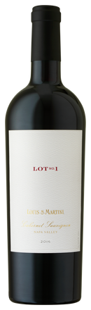 2017 Louis M Martini Lot 1 Cab Sauv 0.75L wine bottle.