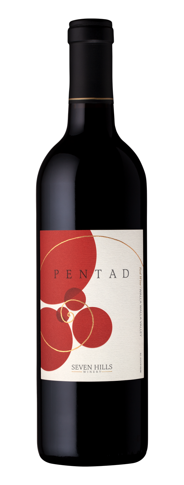 2020 Seven Hills Pentad  0.75L wine bottle.