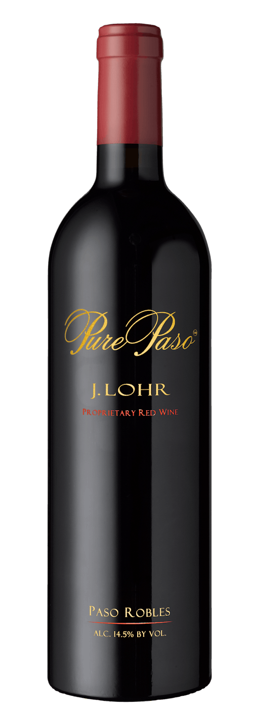 2021 J Lohr Pure Paso Proprietary Red 0.75L wine bottle.
