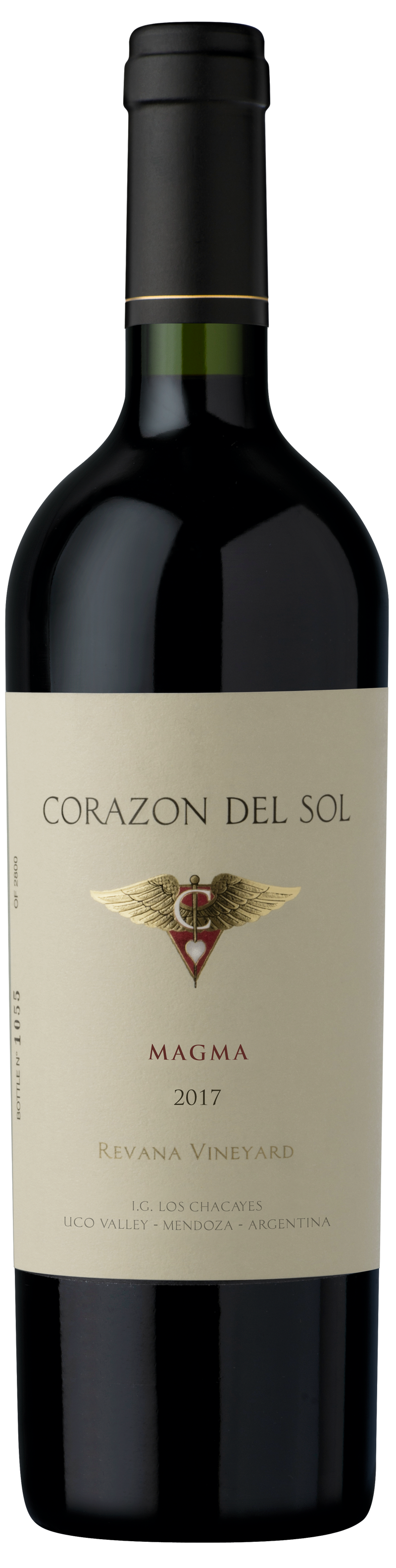 2017 Corazon del Sol Magma Bdx Blend 0.75L wine bottle.