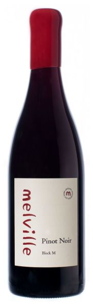 2021 Melville Estate Block M Pinot Noir 0.75L wine bottle.