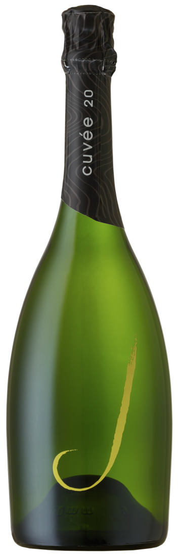 NV J Vineyards Cuvée 20 Brut 0.75L wine bottle.