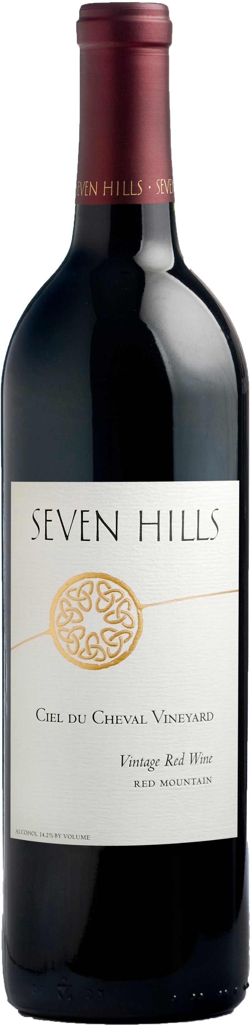 2016 Seven Hills Ciel de Cheval 0.75L wine bottle.