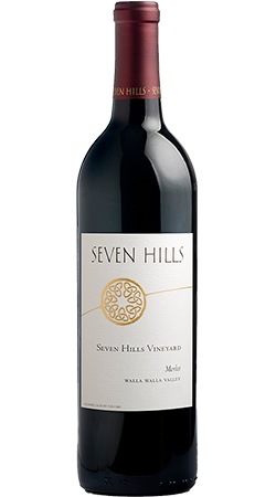 2016 Seven Hills Founding Vineyard Merlot 0.75L wine bottle.